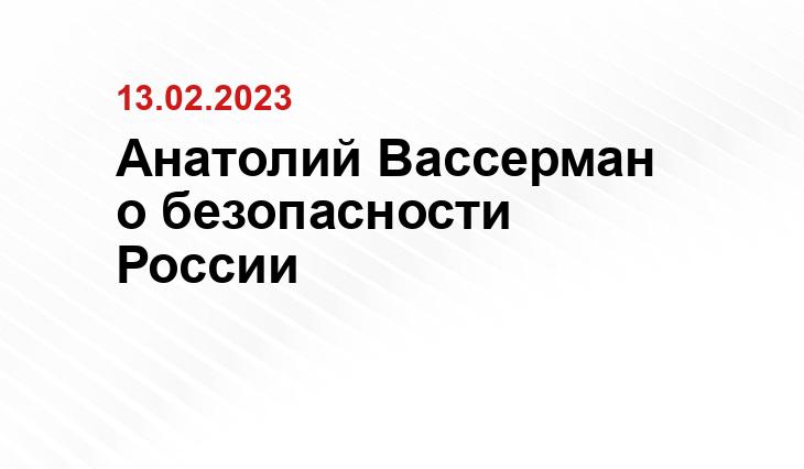 Анатолий Вассерман о безопасности России