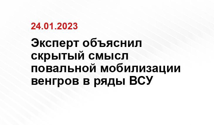 Эксперт объяснил скрытый смысл повальной мобилизации венгров в ряды ВСУ