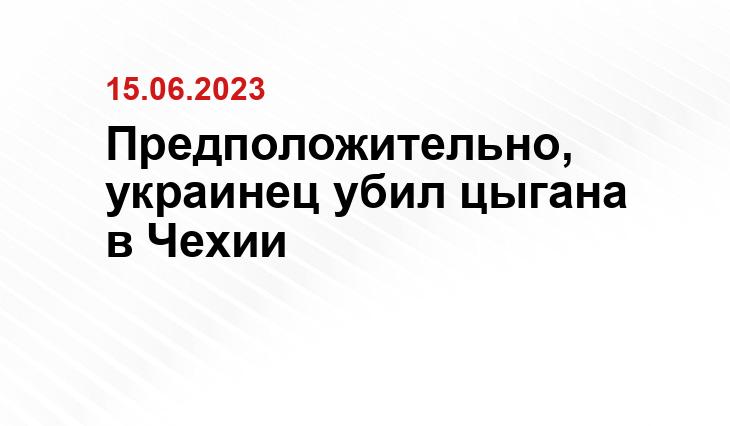 Предположительно, украинец убил цыгана в Чехии