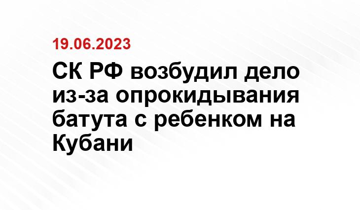 Официальный сайт Следственного комитета Российской Федерации sledcom.ru