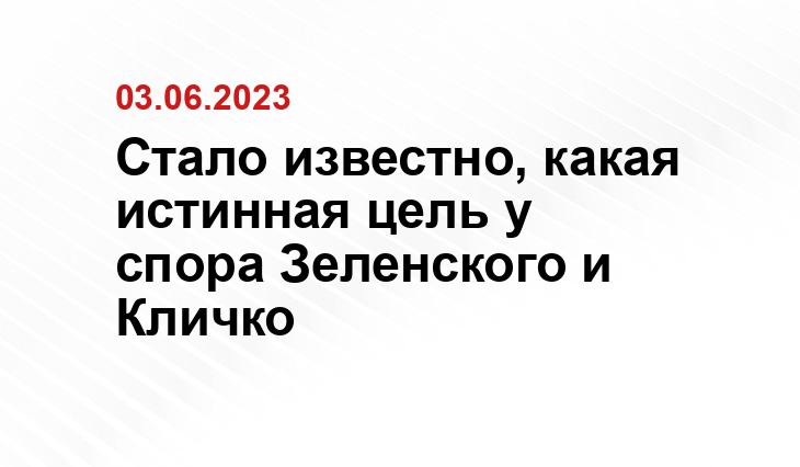 Стало известно, какая истинная цель у спора Зеленского и Кличко