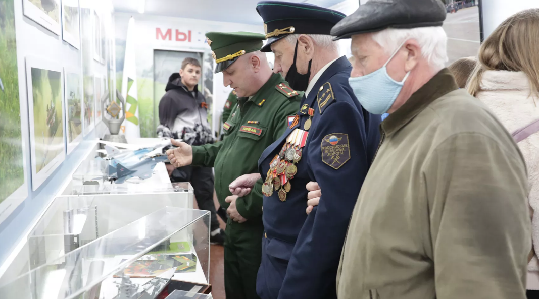 В Туле под День Победы встретили агитационный поезд «Воинский эшелон»