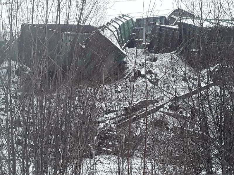 В Забайкалье произошло крушение грузового поезда