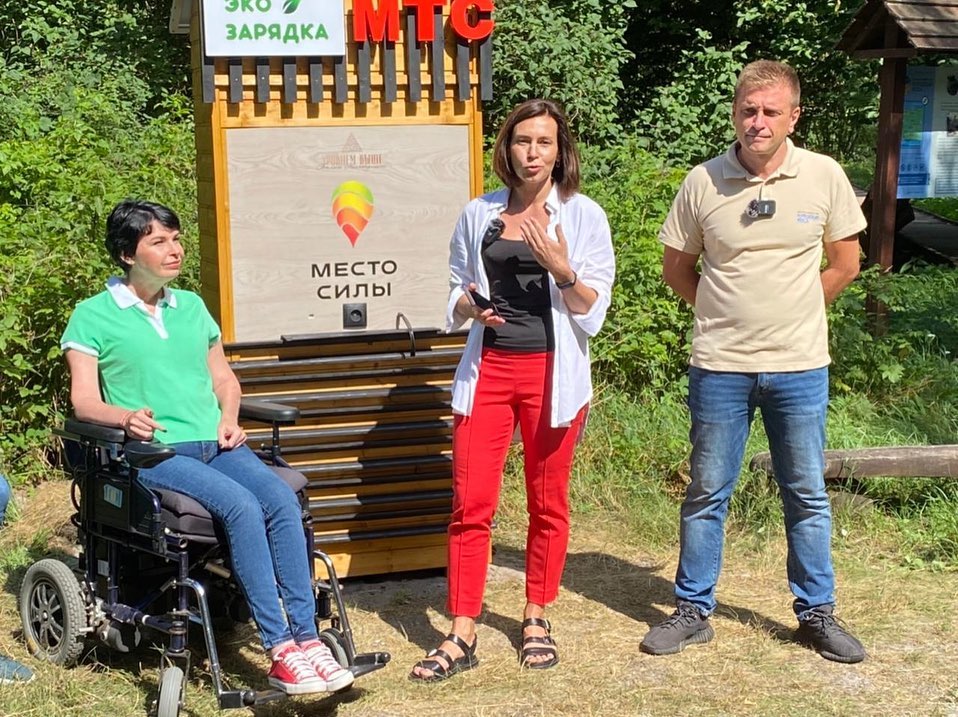 В Калининградской области на Куршской косе открыта станция для подзарядки электроинвалидных колясок