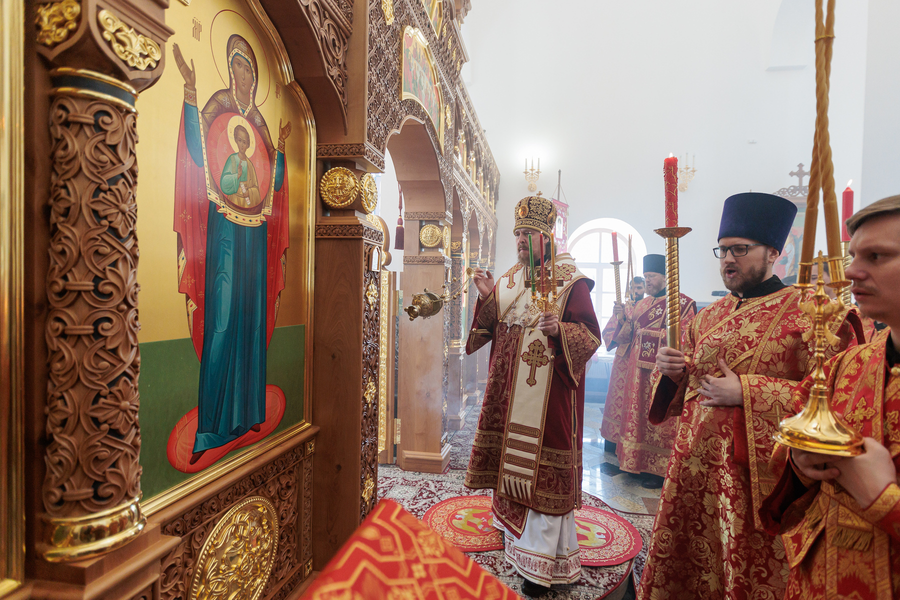 Первая служба прошла в храме Томинского сельского поселения под Челябинском