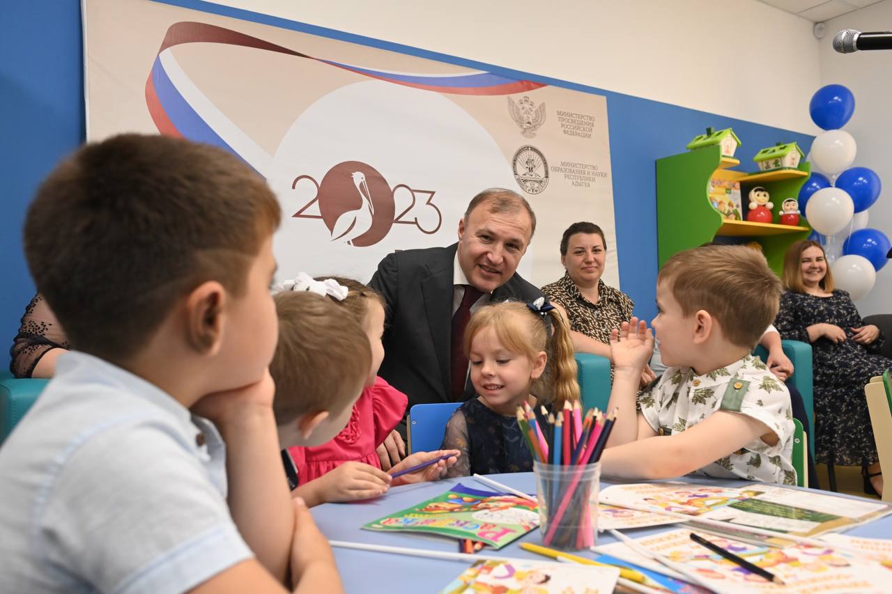 В хуторе Тихонов Адыгеи открыли новый детский сад за 200 млн рублей