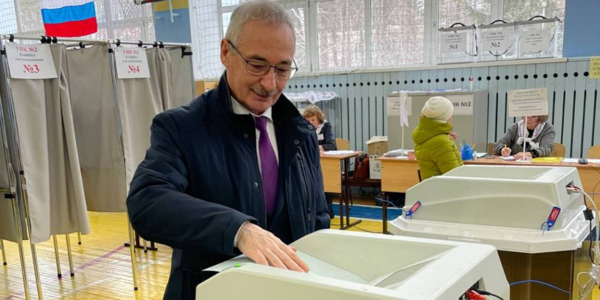 Команда губернатора Томской области активно принимает участие в голосовании на выборах Президента
