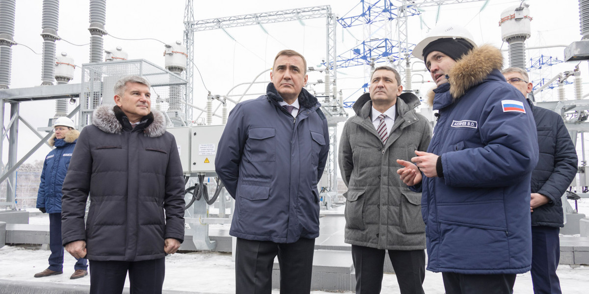 Губернатор Дюмин и гендиректор ПАО «Россети» Рюмин открыли новый питающий центр в Туле