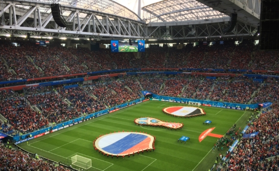 300 самарских школьников пришли на «Урок футбола» со звездами сборной России