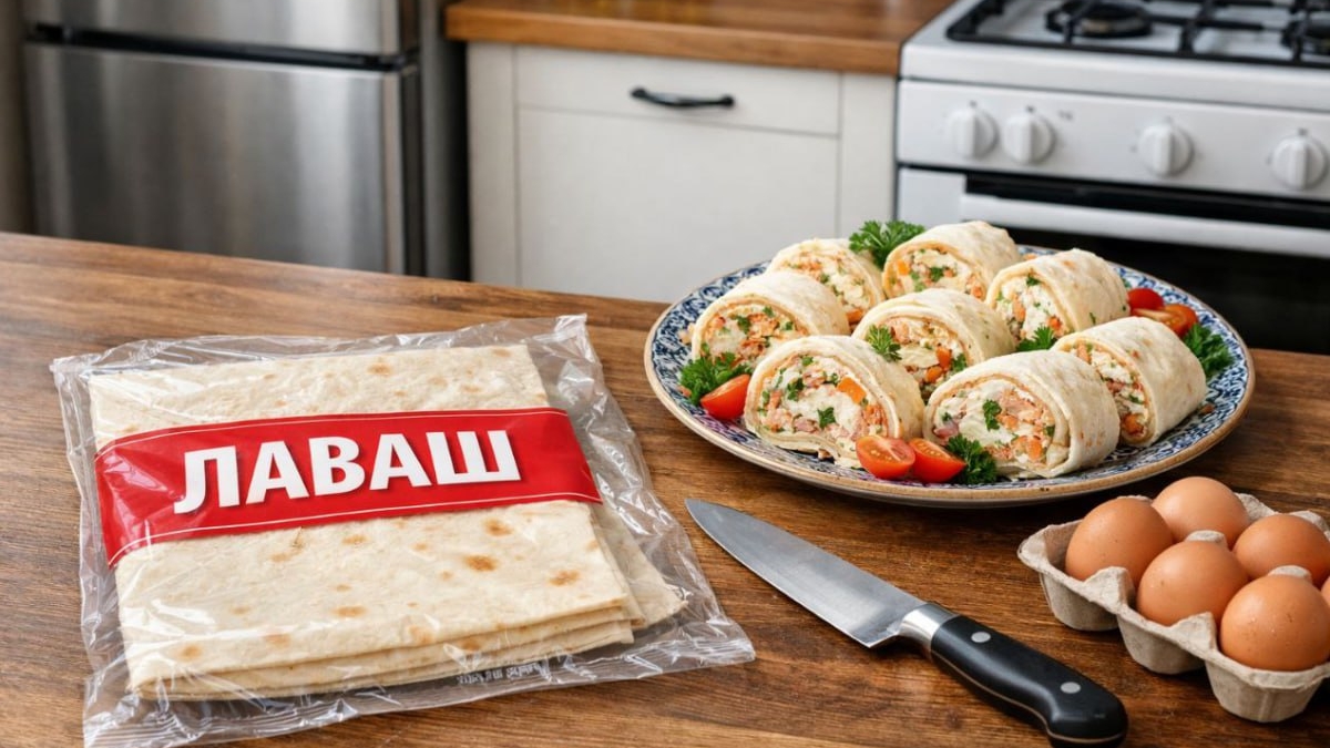 Сочный рулет из лаваша и ни капли майонеза: идеальная закуска к новогоднему столу — проще не бывает ИА SM-News, chatgpt.com