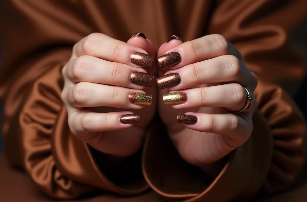 50 оттенков коричневого: февраль 2026 окрашен в один цвет — от ногтей до пальто по типу внешности ИА SM-News, seaart.ai