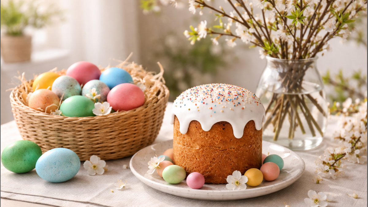 Белки взбейте — и результат вас удивит: воздушный кулич с белковой шапкой — выпечка на Пасху-2026 ИА SM-News, seaart.ai