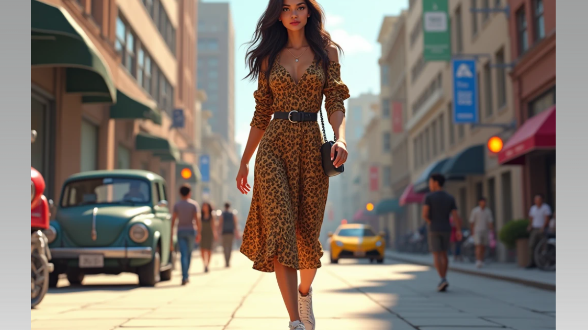 Платье с принтом леопарда может разрушить карьеру или сделать вас лидером: тест на идеального зверя ИА SM-News, seaart.ai