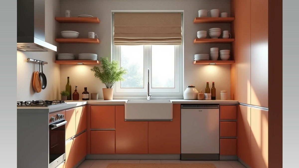 Белые кухни уходят: тёплая терракота захватывает интерьер — палитра сочетаний оттенков и фактур ИА SM-News, seaart.ai